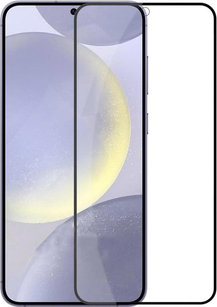 Samsung -Galaxy S24 Ultra Ile Uyumlu 6d Anti-Statik Özellikli Siyah Kenarlı Çizilmez Ekran Koruyucu Temperli Ekran Koruma