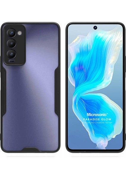 Tecno Camon 18 Için Kılıf Paradise Glow Siyah [camon 18 ile Uyumlu Kılıf - Siyah]