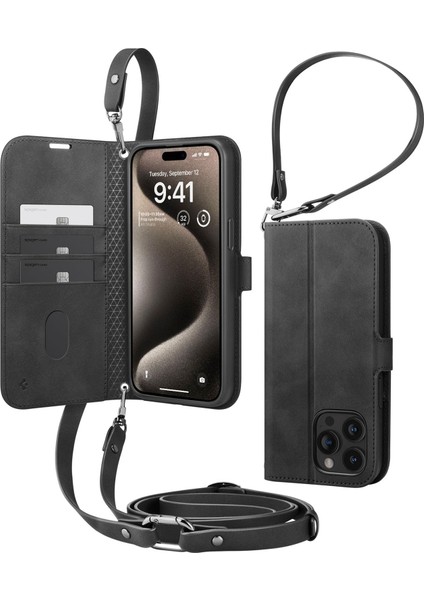 iPhone 15 Pro Max Kılıf Wallet S Pro Black - ACS06605