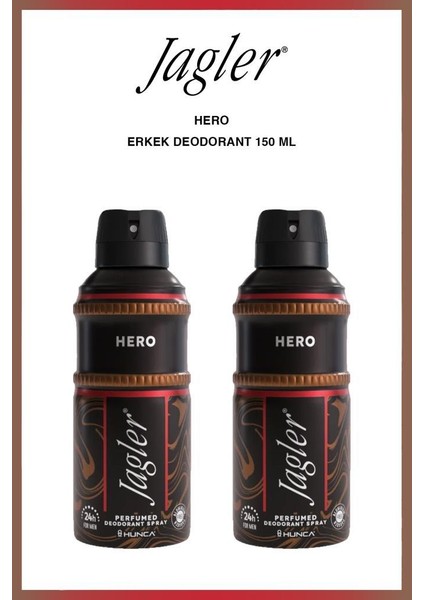 Deodorant Hero Men 150 Ml X2