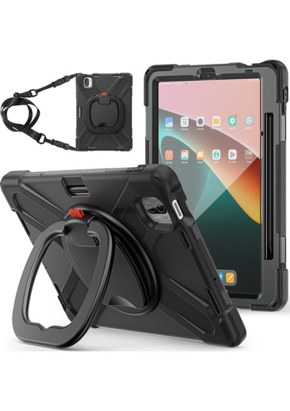 Xiaomi Pad 5 / Pad 5 Pro Siyah Için Silikon + Pc Tablet Kılıfı (Yurt Dışından)