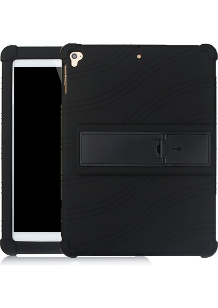 Görünmez Braket ile Tablet Pc Silikon Koruyucu Kılıf (Siyah) (Yurt Dışından)