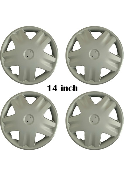Dacia Duster Uyumlu 4 Adet Kırılmaz Jant Kapağı 14" Inç (Logo Hediyeli)