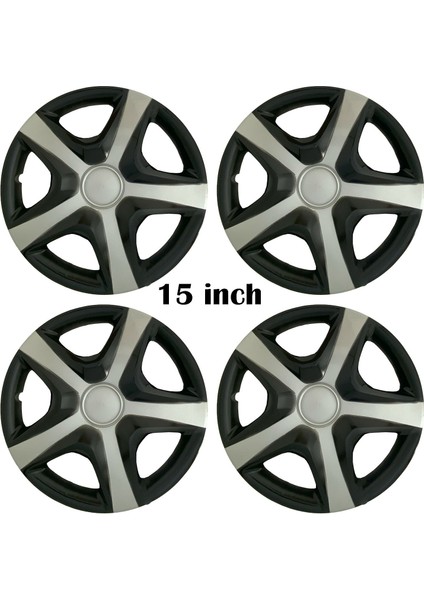 Renault Europa Uyumlu 4 Adet Kırılmaz Jant Kapağı 15" Inç (Logo Hediyeli)