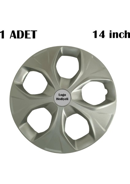 Ford Fiesta Uyumlu 4 Adet Kırılmaz Jant Kapağı 14" Inç (Logo Hediyeli)