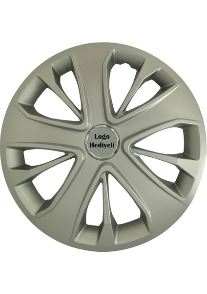 Fiat Siena Uyumlu 4 Adet Kırılmaz Jant Kapağı 15" Inç (Logo Hediyeli)