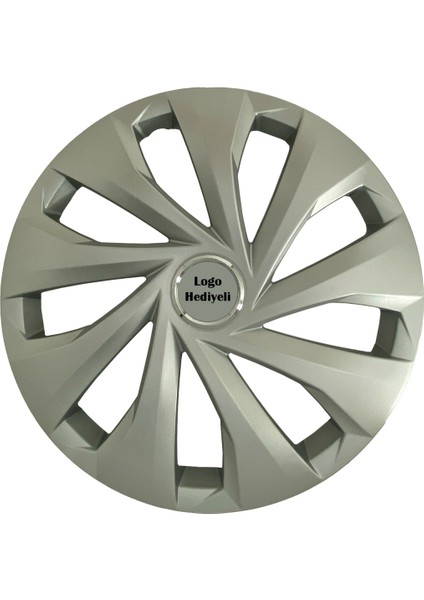 Renault Toros Uyumlu 4 Adet Kırılmaz Jant Kapağı 14" Inç (Logo Hediyeli)