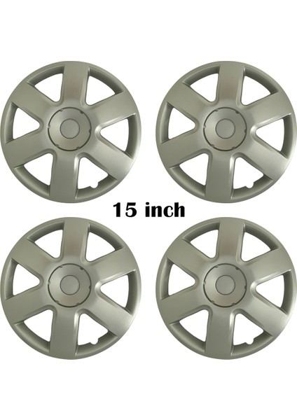 Ford Tourneo Connect Uyumlu 4 Adet Kırılmaz Jant Kapağı 15" Inç (Logo Hediyeli)