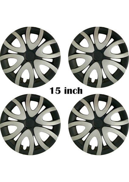 Dacia Duster Uyumlu 4 Adet Kırılmaz Jant Kapağı 15" Inç (Logo Hediyeli)