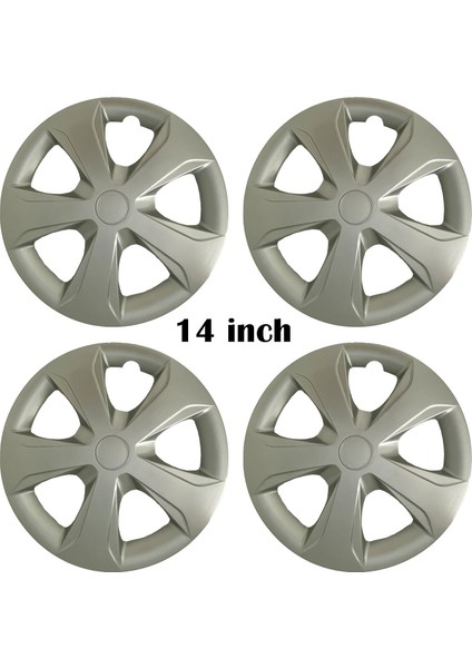 Ford Tourneo Connect Uyumlu 4 Adet Kırılmaz Jant Kapağı 14" Inç (Logo Hediyeli)