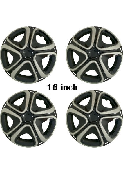 Seat Leon Uyumlu 4 Adet Kırılmaz Jant Kapağı 16" Inç (Logo Hediyeli)