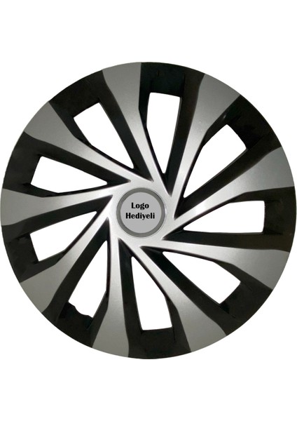 Skoda Octavia Uyumlu 4 Adet Kırılmaz Jant Kapağı 15" Inç (Logo Hediyeli)