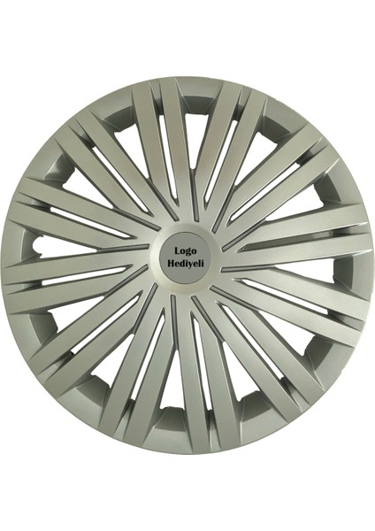 Fiat Palio Uyumlu 4 Adet Kırılmaz Jant Kapağı 14" Inç (Logo Hediyeli)