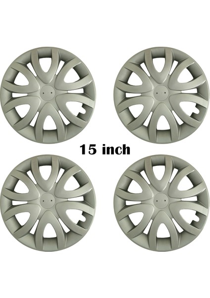 Peugeot Boxer Uyumlu 4 Adet Kırılmaz Jant Kapağı 15" Inç (Logo Hediyeli)