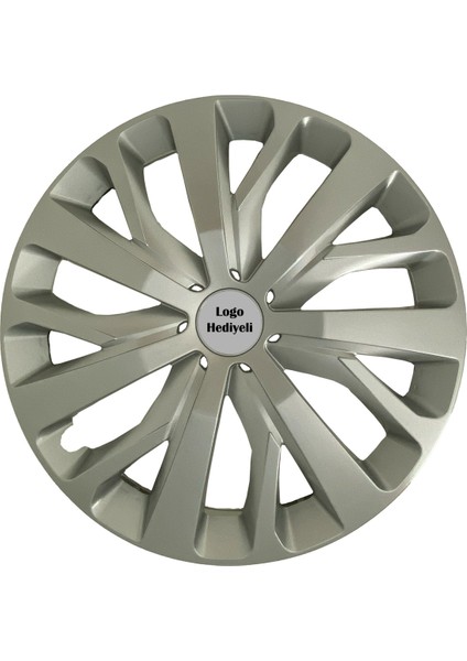 Dacia Duster Uyumlu 4 Adet Kırılmaz Jant Kapağı 15" Inç (Logo Hediyeli)