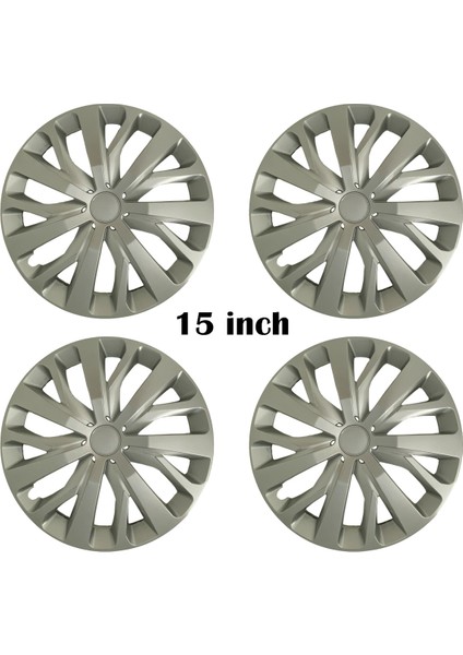 Dacia Duster Uyumlu 4 Adet Kırılmaz Jant Kapağı 15" Inç (Logo Hediyeli)