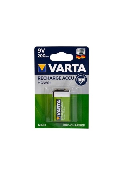 9 Volt - 200 Mah Şarjli Pil