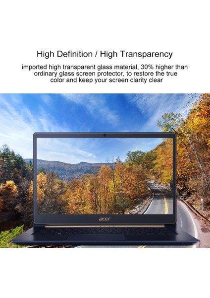 Acer Swift 5 Dizüstü Bilgisayar Için Dizüstü Bilgisayar Ekran Hd Temperli Cam (Yurt Dışından)