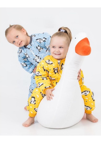 Minigimin Cicileri Erkek ve Kız Çocuk Kalın Elyaf Dolgulu 2.5 Tog Desenli Uyku Tulumu - Sarı indirimleri