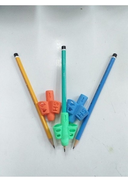 Kolay Kalem Tutma Aparatı ve Kurşun Kalem 3 Lü Set