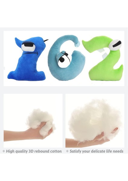 Boutiques Sayı Peluş Oyuncaklar - Shape Lore Peluş Çocuk - Erkek ve Kız Çocuklar Için Ilk Eğitim Alfabe Peluş - Erkek ve Kız Çocuklar Için Temel Hediyeler (7) (Yurt Dışından)