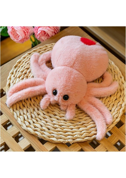 Boutiques Sevimli Atlayan Örümcek Peluş Oyuncak - 10 Peluş Örümcek Doldurulmuş Hayvan, Yumuşak Atmak Yastık Ev Dekorasyonu Yetişkinler Çocuklar Için Hediyeler Çocuklar (Pembe) (Yurt Dışından)