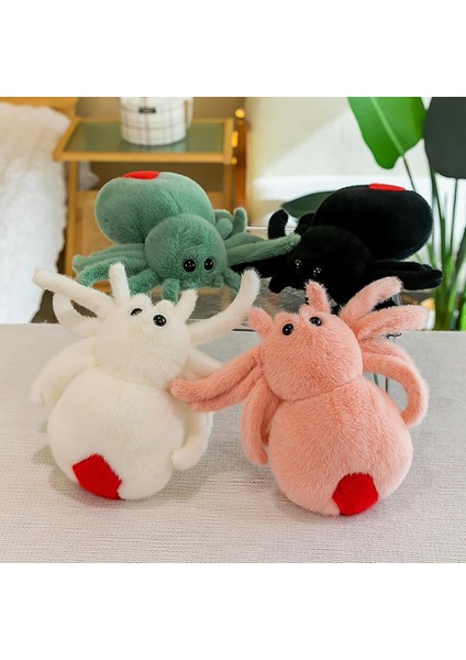 Boutiques Sevimli Atlayan Örümcek Peluş Oyuncak - 10 Peluş Örümcek Doldurulmuş Hayvan, Yumuşak Atmak Yastık Ev Dekorasyonu Yetişkinler Çocuklar Için Hediyeler Çocuklar (Pembe) (Yurt Dışından)