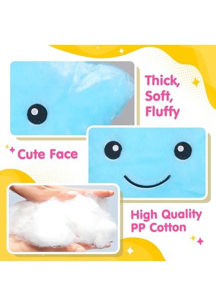 Boutiques Yaratıcı Twinkle Yıldız Parlayan LED Gece Lambası Peluş Yastıklar Doldurulmuş Oyuncaklar Çocukler Kızlar Için Doğum Günü Sevgililer Hediyeleri (Mavi） (Yurt Dışından)