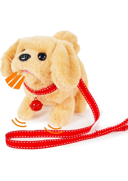 Boutiques Interaktif Peluş Yavru Köpek Oyuncak Peluş Golden Retriever Oyuncak Köpek Yavrusu Interaktif Köpek - Yürüme, Havlama, Kuyruk , Esneme Çocuklar Için Refakatçi Hayv (Yurt Dışından)
