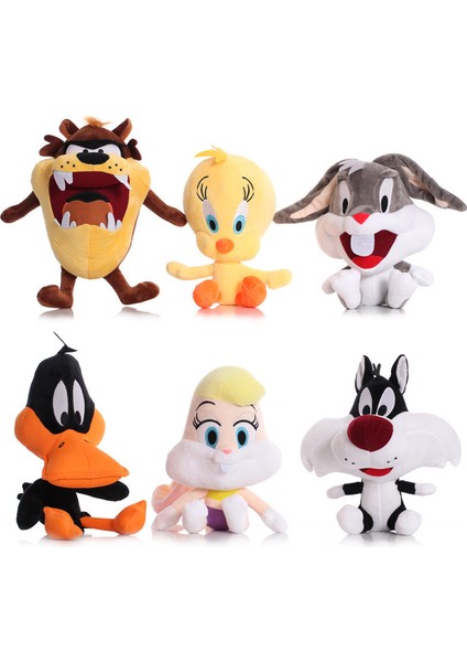 20 cm Çizgi Film Karakterleri Bug Daffy Duck Tweety Kasırga Köpek ve Tavşan Tavşan Peluş Oyuncak Şekli Peluş (Yurt Dışından)
