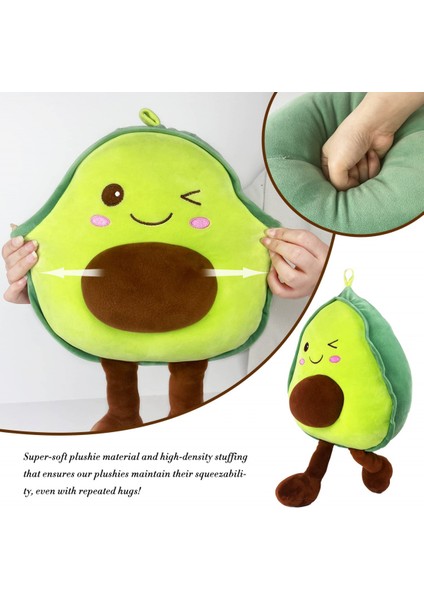 Boutiques 12 Inç Snuggly Doldurulmuş Avokado Meyve Yumuşak Peluş Oyuncak Sarılma Yastık Çocuklar, Kız, Erkek ve Arkadaşlar Için Hediyeler Noel (12 In) (Yurt Dışından) fırsatları