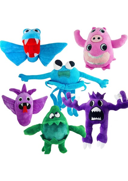 Boutiques Çocuklar Için 6pcs Plushies Şekil Canavar Çocuk (Yurt Dışından)