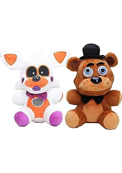 3 Paket Beş Gece Peluş Oyuncaklar 7 Inç Beş Gece Peluş Oyuncaklar (2 Adet-B) (Yurt Dışından)
