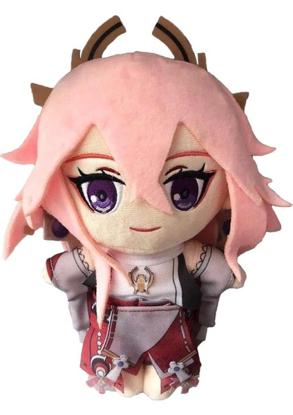 Anime Figürü Peluş Yae Miko Peluş Çocuk El Yapımı 8 "cosplay Sahne Koleksiyonu Yumuşak Dolması Çocuk Hayranları Için Hediye (Yaemiko) (Yurt Dışından)