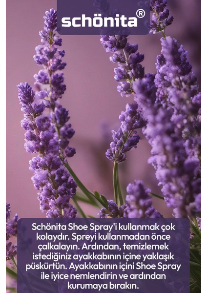 Lavanta Ve Çay Ağacı Yağı Içerikli Koku Önleyici Ayak Spreyi - Shoe Spray - 100ml fırsatları