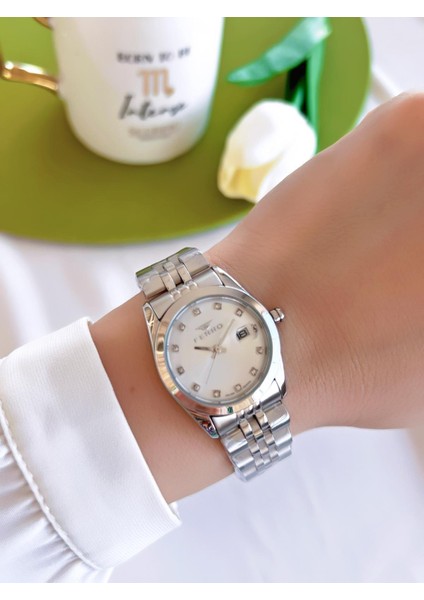 Çelik Kordon Iyon Kaplama Kasa 3 Atm Suya Dayanıklı Kadın Kol Saati+Bileklik EFL21519-YA fiyatları