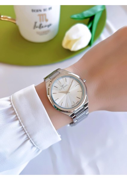 Çelik Kordon Iyon Kaplama Kasa 3 Atm Suya Dayanıklı Kadın Kol Saati+Bileklik EFL21470-YA fiyatları