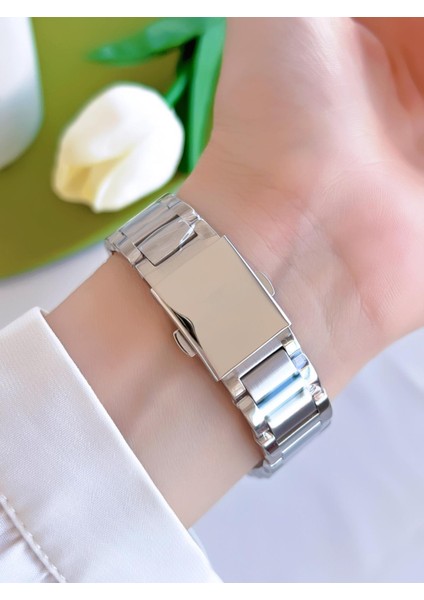 Çelik Kordon Iyon Kaplama Kasa 3 Atm Suya Dayanıklı Kadın Kol Saati+Bileklik EFL21470-YA modelleri