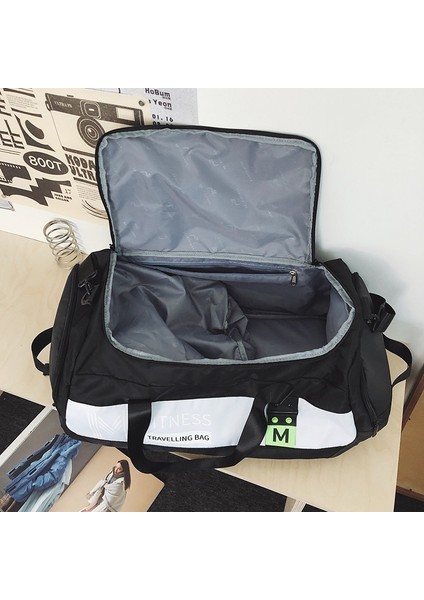 Büyük Kapasiteli Tek Omuz Seyahat Çantası Sırt Çantası Bağımsız Ayakkabı Bölmesi Kuru ve Islak Ayırma Yüzme Spor Spor Çantası Yoga Çantası (Yurt Dışından) indirimleri