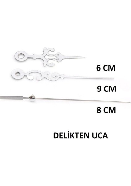 1 Adet Duvar Saati Mekanizması Askısız Sessiz Şaft Uzunluğu 16 Mm (Ürün Ölçülerine Dikkat Ediniz)