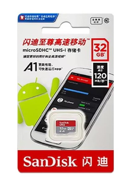 32GB 120 MB/s Mikro SD Kart