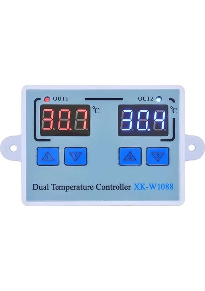XK-W1088 Ac 110-220V Çift Dijital Göstergeli Termostat Sıcaklık Kontrol Cihazı 1500W modelleri