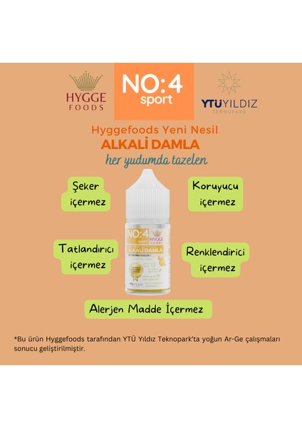 Hyggefoods Yeni Nesil Alkali Damla No:4 Sport Yüksek Antioksidanlı Ph Arttırıcı Su Içmeye Yardımcı