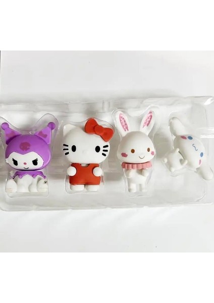 Kawai Sanrio  Karakterleri 4lü Silgi