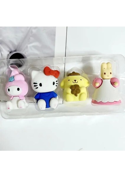 Kawai Sanrio  Karakterleri 4lü Silgi