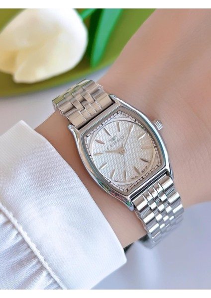 Çelik Kordon Iyon Kaplama Kasa 3 Atm Suya Dayanıklı Kadın Kol Saati+Bileklik EFL40118-YA