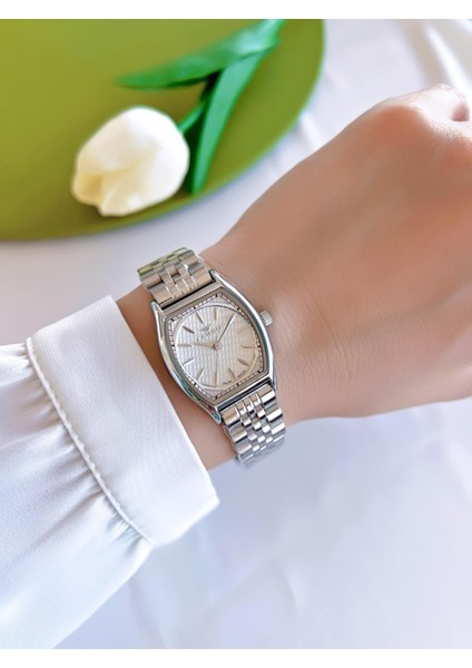 Çelik Kordon Iyon Kaplama Kasa 3 Atm Suya Dayanıklı Kadın Kol Saati+Bileklik EFL40118-YA fiyatları