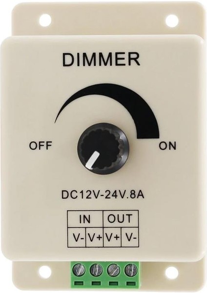 Led Dimmer DC 12V 24V 8A Ayarlanabilir Parlaklık Kontrolü