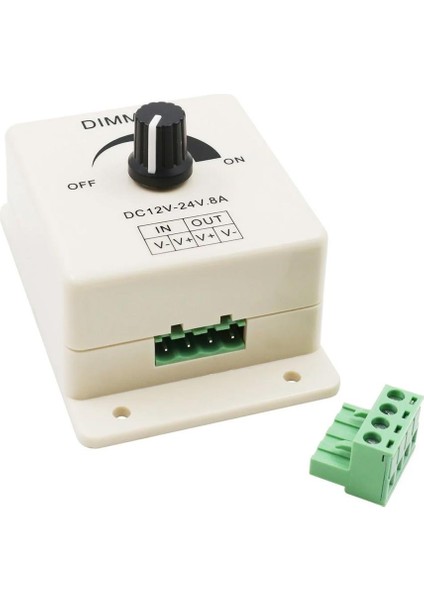 Led Dimmer DC 12V 24V 8A Ayarlanabilir Parlaklık Kontrolü