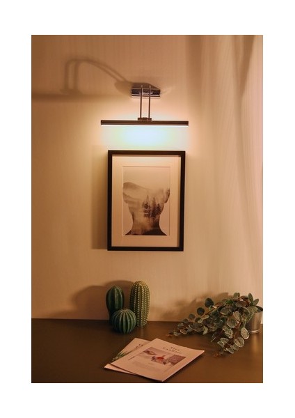 Lighting Art Store Dekoratif Duvar Aplik Banyo Aydınlatması LED Aplik Resim Aydınlatması Ayna Üstü Aydınlatma -Kumandalı 35CM 3000K-6500K Yeni Ev Aydınlatma